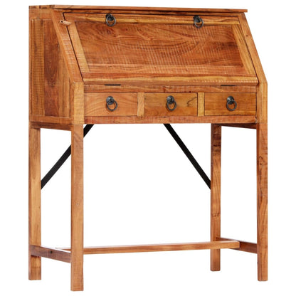 vidaXL Writing Desk 17.8"x15.7"x42.1" Solid Acacia Wood