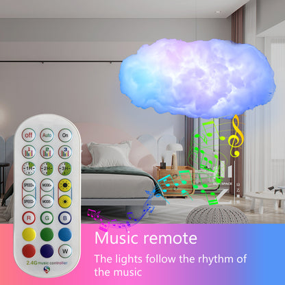 USB Wolke Licht APP Control Musik Synchronisation 3D RGBIC Umgebungs Licht Blitz Simulation Wolken Schlafzimmer Zimmer Licht