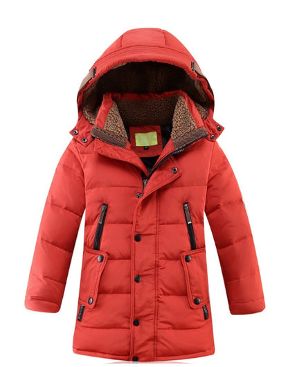 -30 grad kinder Winter Jacken Ente Unten Padded Kinder Kleidung 2021 Große Jungen Warme Winter Unten Mantel Verdickung oberbekleidung