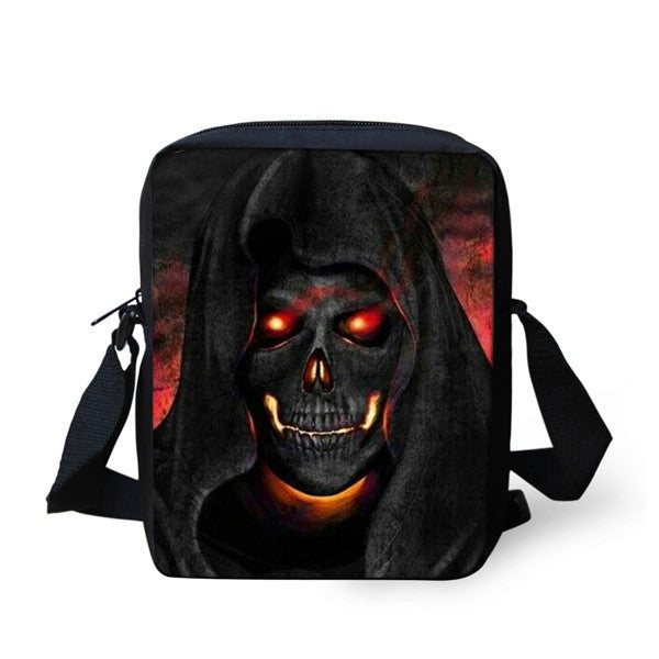 European and American Skull Children's Messenger Bag