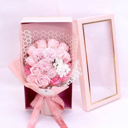 Valentine's Day Gift 19 Rose Soap Bouquet Gift Box