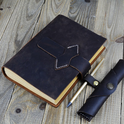 Leather hand made notebook