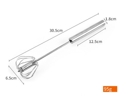 Edelstahl Semi Automatische Schneebesen Küche Werkzeuge Hand Schneebesen