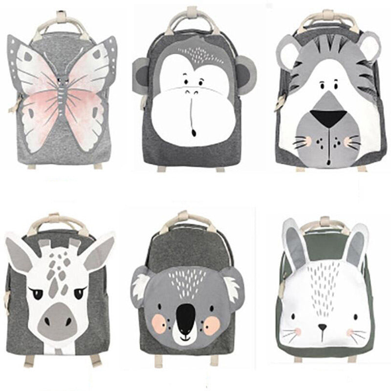 Cartoon Drei-dimensional Tier Rucksack kinder Schule Tasche