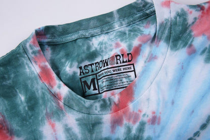 Alien Football Tie Dye Herren und Damen Lässiges Kurzarm T-Shirt