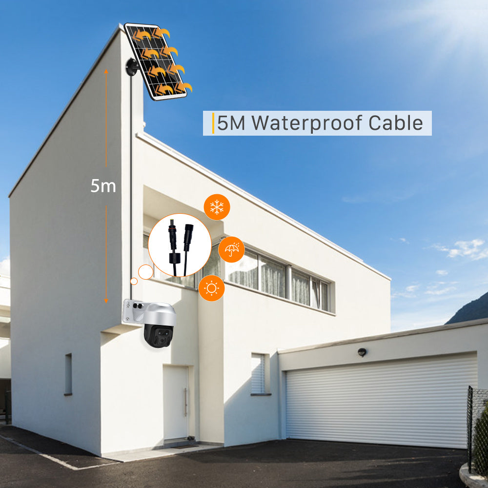 Solar Powered Drahtlose WiFi Überwachung Kamera