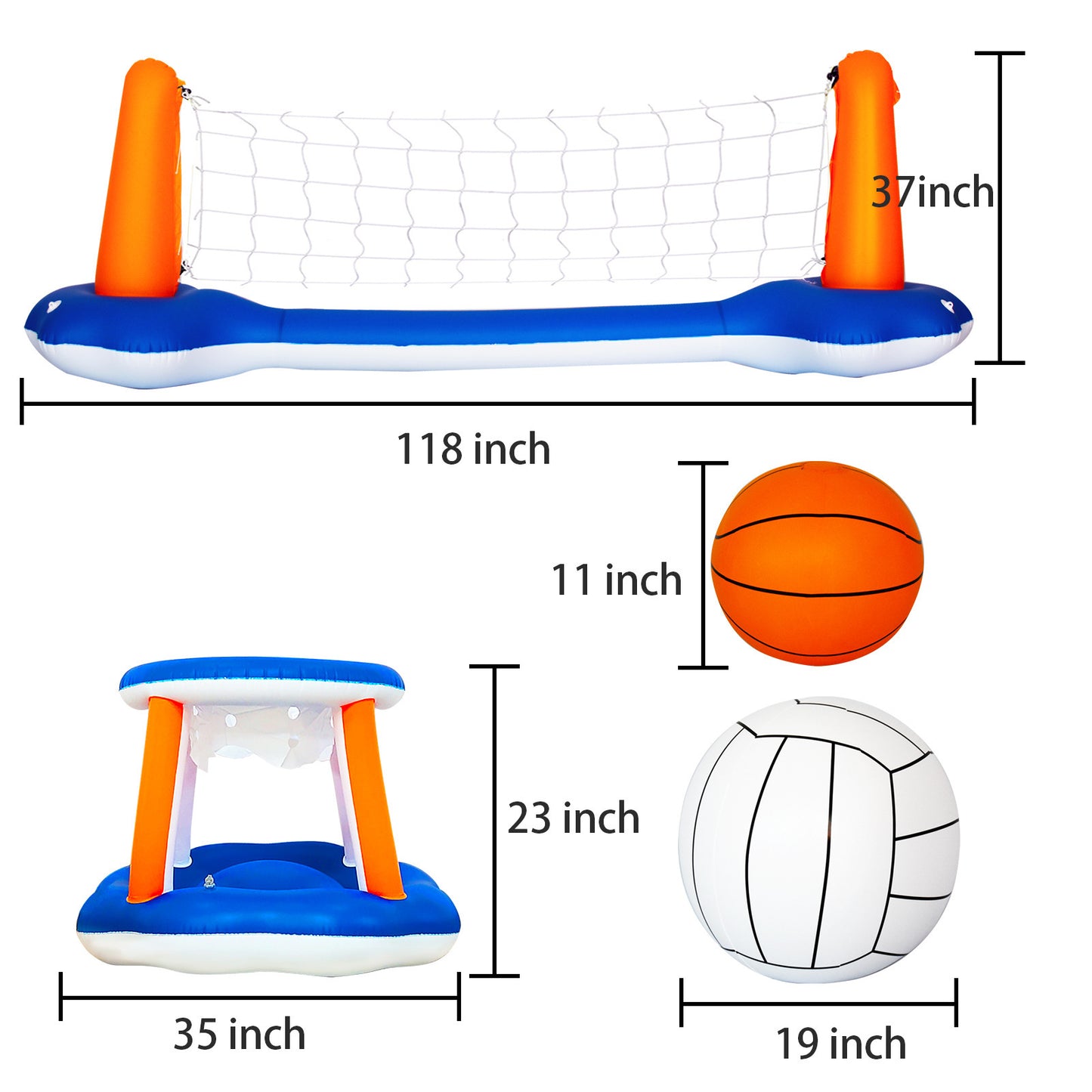 Wasser Volleyball Rack, Aufblasbare Basketball, Schwimmbad, Strand Wasser Spiele, Wasser Floß Ball