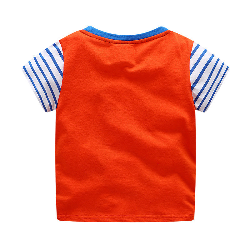 Europäische und amerikanische Kinder T-Shirts Europäische und amerikanische Kurzarm-Shildren-T-Shirts