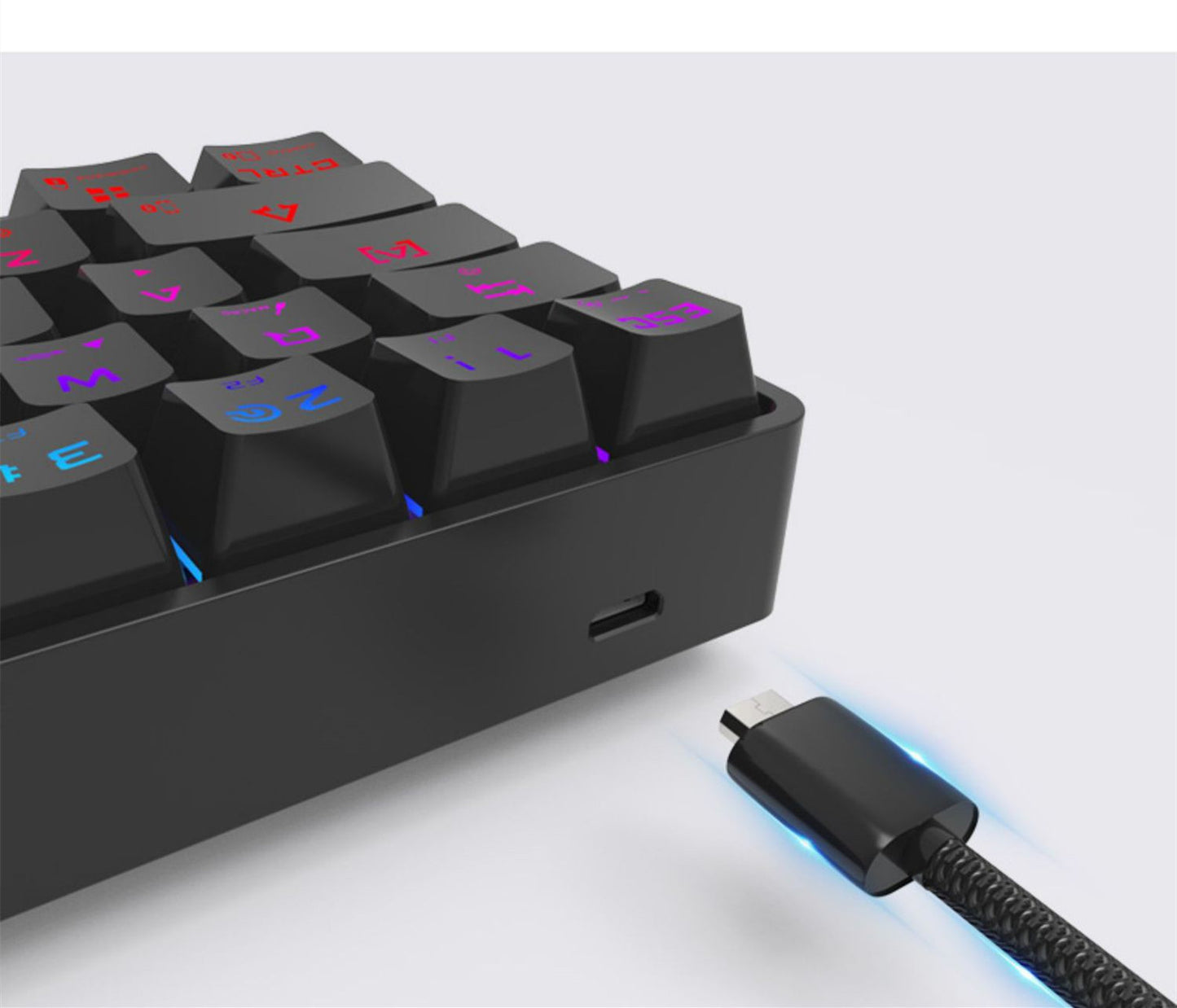 Drahtlose Bluetooth-mechanische Tastatur, die Dual-Mode-Tastatur aufladen