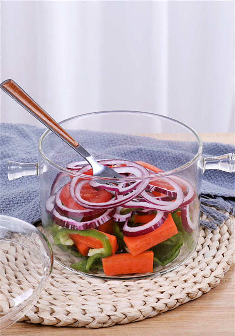 Glas Topf Herd Topf Küche Transparent Mini Suppe Topf Herd herd Kochen Werkzeuge Zubehör