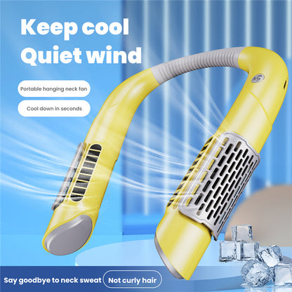 Neck Fan Mini Blattloser Fan USB Aufladbare Fan Stumm Sport Fans für Home Outdoor Tragbare Hängen Fans Klimaanlage Kühler