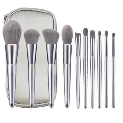 10 mondlicht silber make-up pinsel set