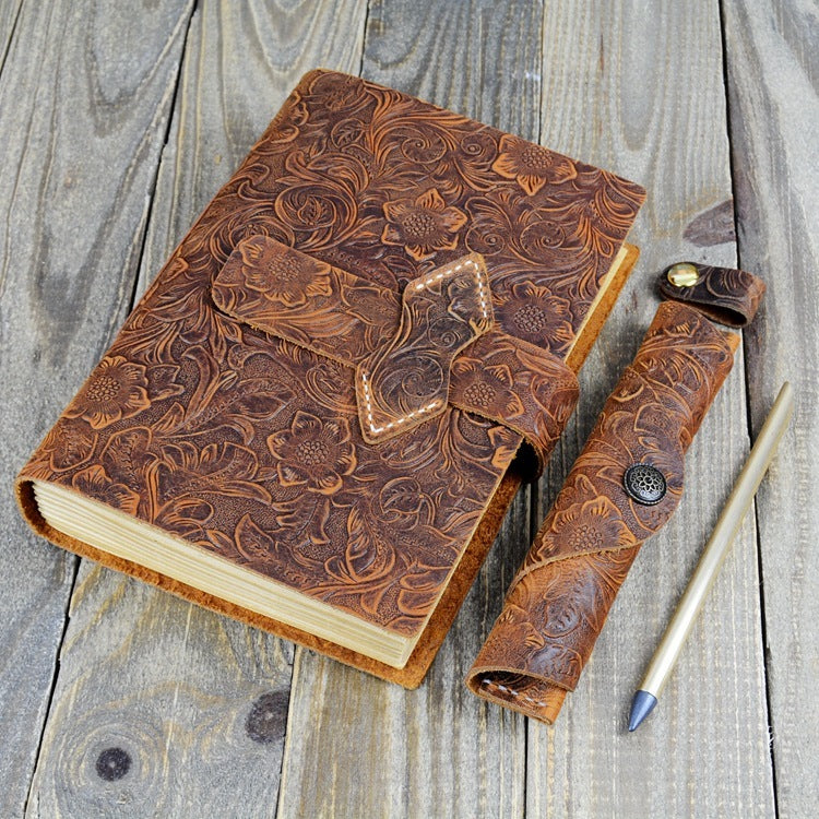 Leather hand made notebook