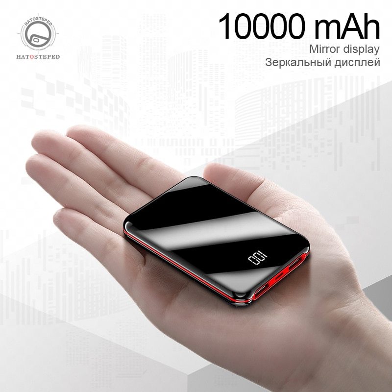 10000mAh Power Bank Externe Batterie Bank 8W Quick Charge Power tragbare ladegerät mit Dual USB Ausgang für Telefon