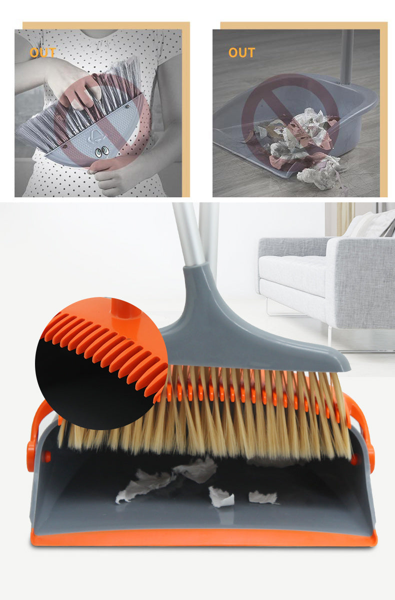 East New Fashion Luxury Broom Dustpan Combination Set Foldable Cleaning Tools House Helper - RazzX