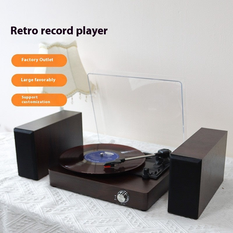 Vinyl Record Player Integrated Bluetooth Audio Retro Ornaments