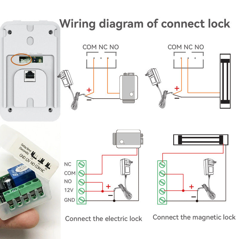 Video Intercom Doorbell 1v2 Real-time Monitoring Wireless Network Intelligent Intercom System Doorbell