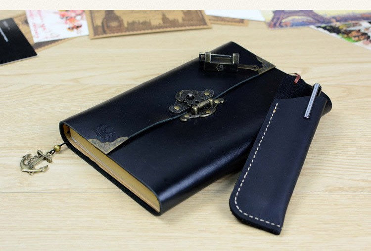 Retro leather notebook