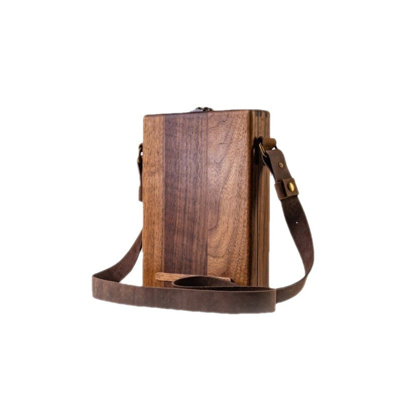 Writer Messenger Wooden Box Walnut Briefcase