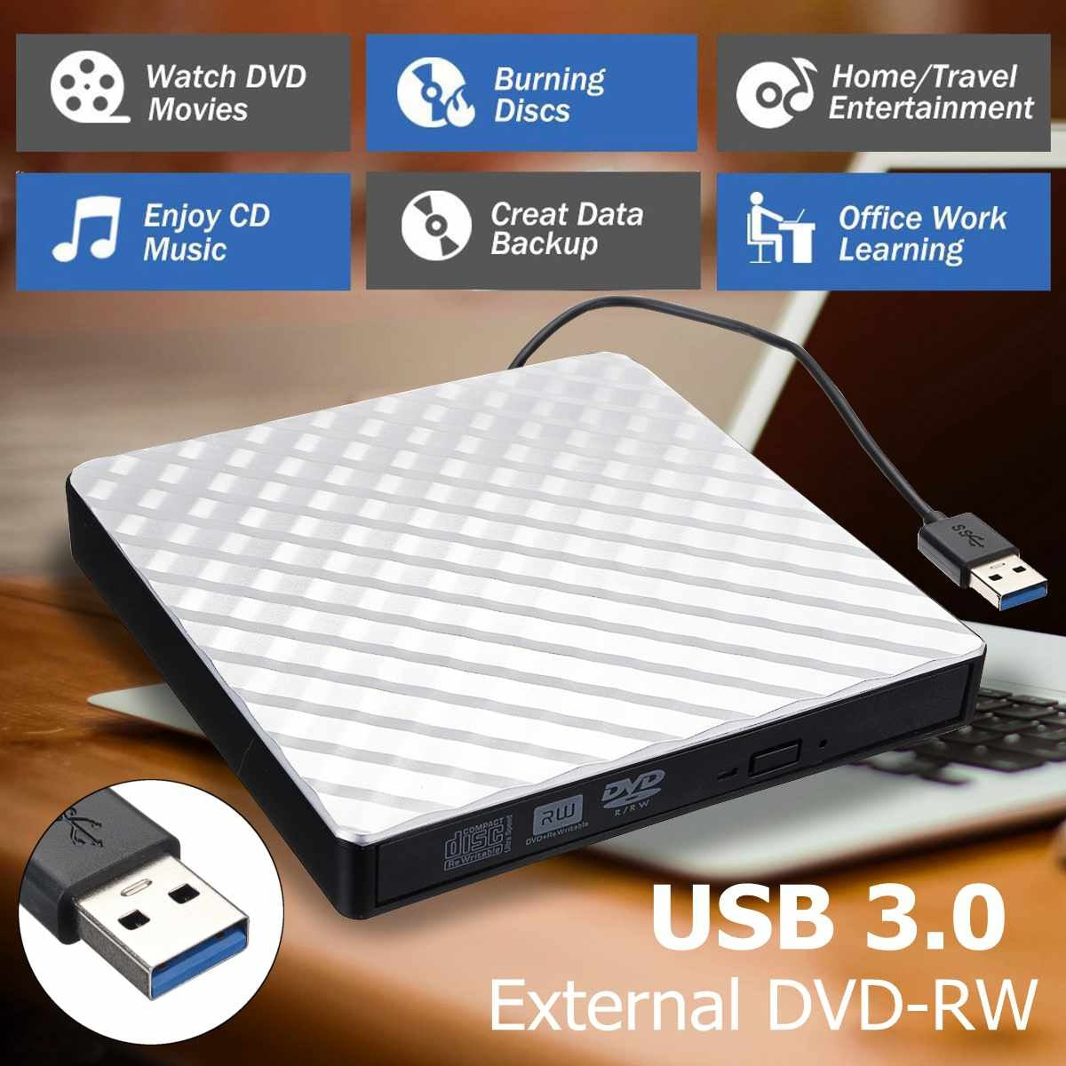 USB3.0 external optical drive removable DVD CD burner