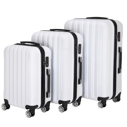 Vertical Pattern Three-in-one Trolley Case With Handle And Universal Wheels