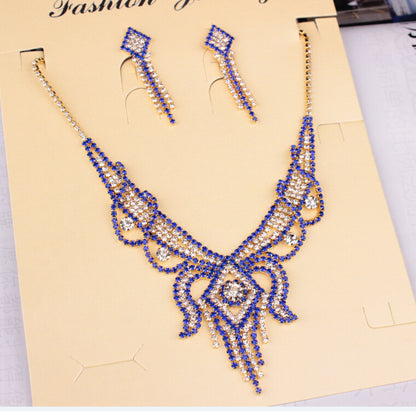 X526 low clearance sale, European and American exaggerated butterfly necklace, Earrings Set Bridal Jewelry