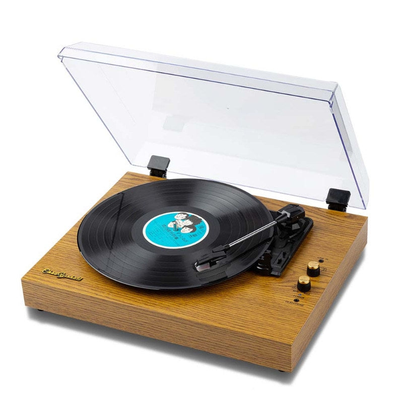 Vinyl Record Player Retro Bluetooth Audio Integrated Old-fashioned Phonograph Disc Piezoelectric Pickup