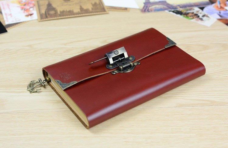 Retro leather notebook