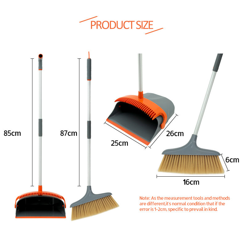 East New Fashion Luxury Broom Dustpan Combination Set Foldable Cleaning Tools House Helper - RazzX