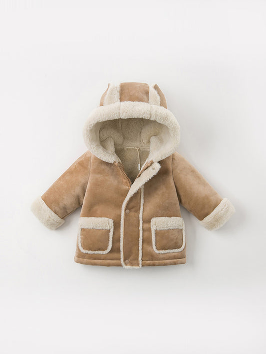 Verdicken Mantel Baby Warme Casual Baumwolle Jacke