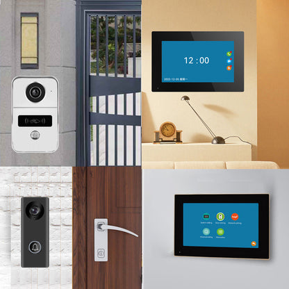 Video Intercom Doorbell 1v2 Real-time Monitoring Wireless Network Intelligent Intercom System Doorbell