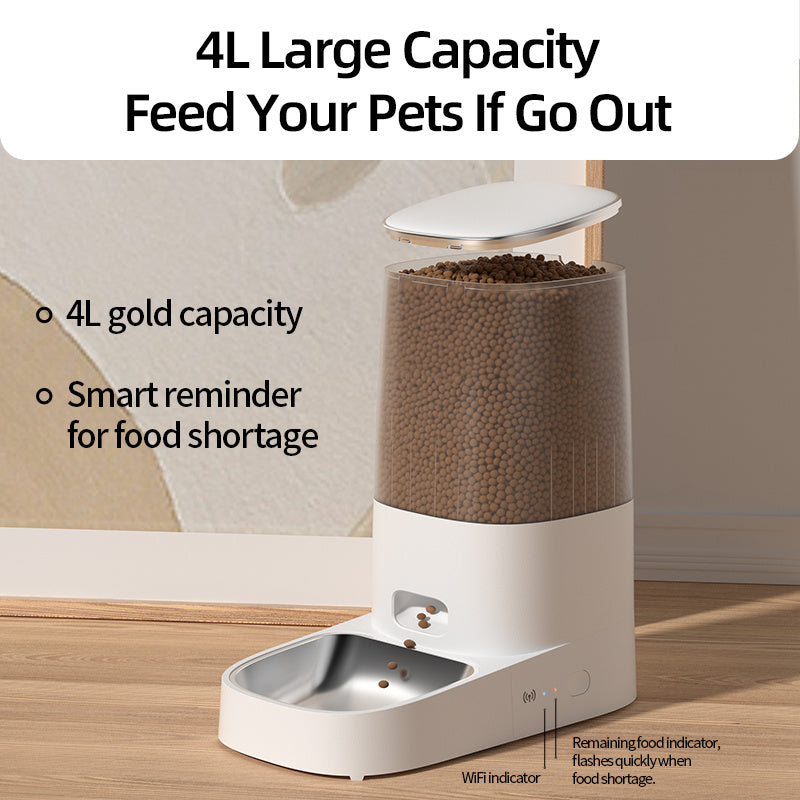 4L Automatische Pet Feeder Katzenfutter Dispenser Zubehör