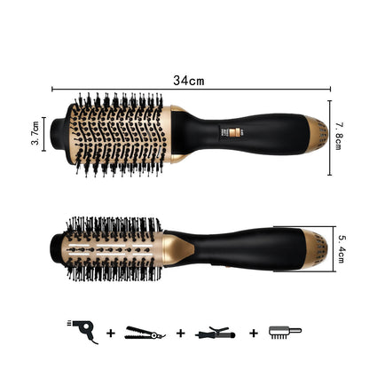 Multifunktion aler Heißluft-Locken wickler Locken wickler und Glättung Dual-Use-Haartrockner