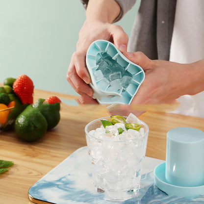 Haushalt Zylinder Ice Cube Mold Lagerung Box