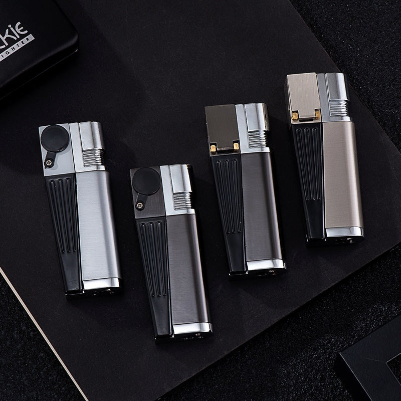 Encendedor Pipe Lighter Creative Foldable Metal Lighter Pipe Combination Portable Folding Pipe Lighter Smoking Men's Smoking Gadget - RazzX