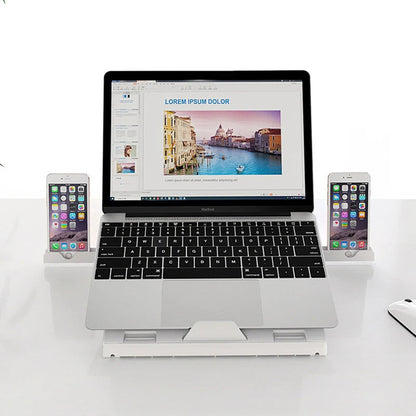 New Laptop Stand Multifunctional Folding Lift Portable Laptop Stand Monitor Increase Rack Aluminum Alloy Base.