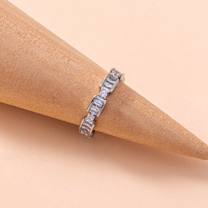 Zircon Square Ring Jewelry Ring Accessories Female Ring