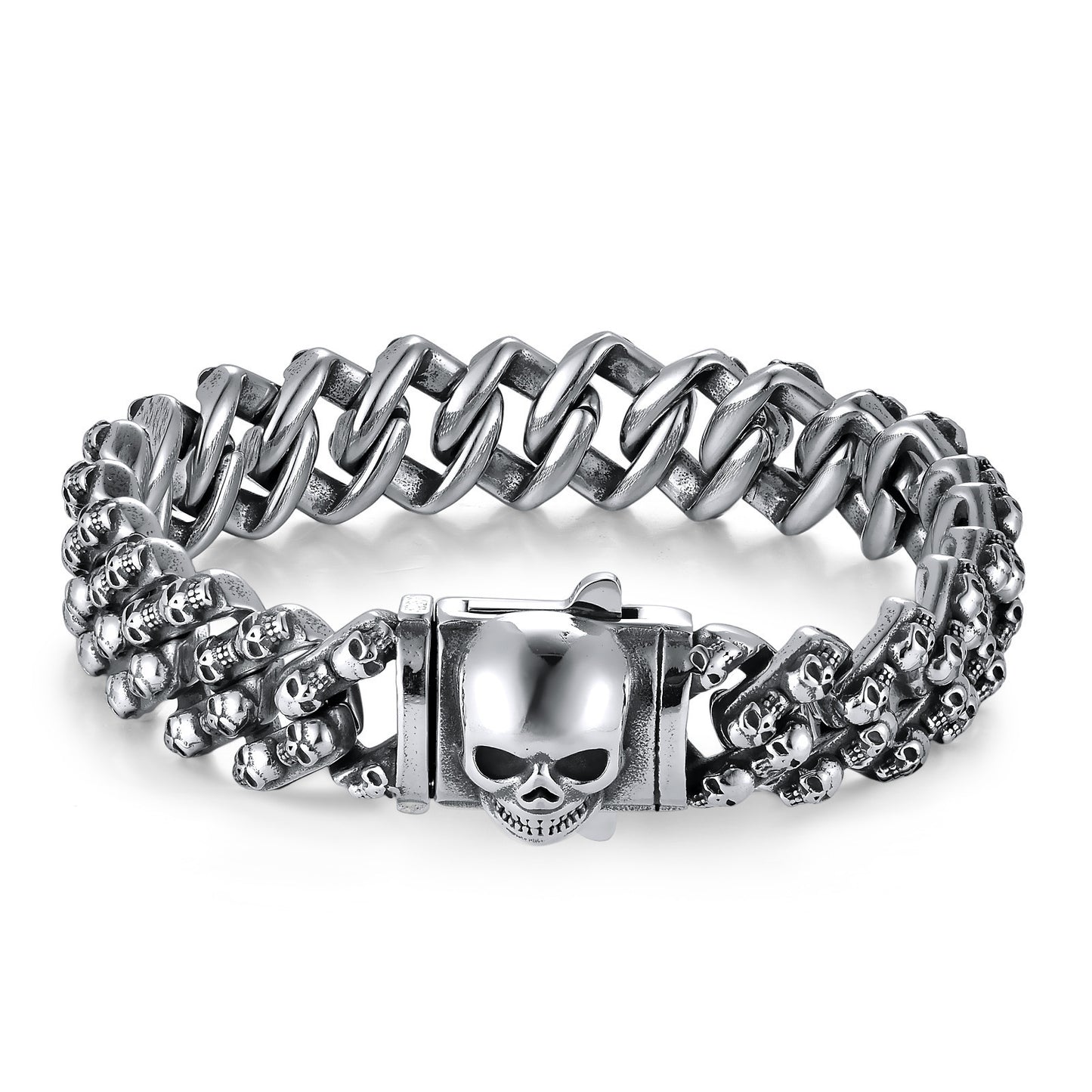 Vintage Creative Skull Stainless Steel Bracelet