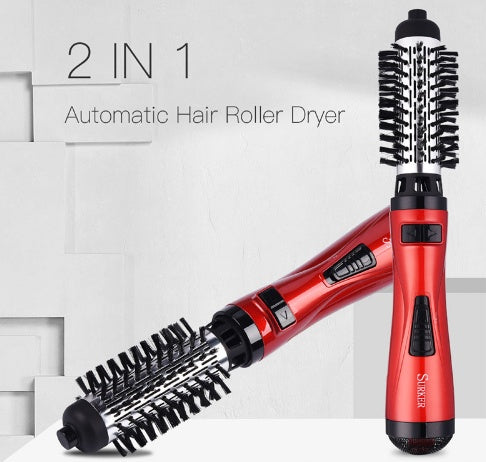 Professional Hair Trockner Rotary Pinsel Maschine 2 in 1 Multifunktions Haar Curler Curling Eisen Zauberstab Styling Werkzeuge