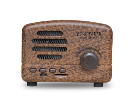 Vintage wood bluetooth speaker