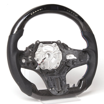 X3x5 Carbon Fiber Intelligent Multifunctional LED Car Sports Steering Wheel