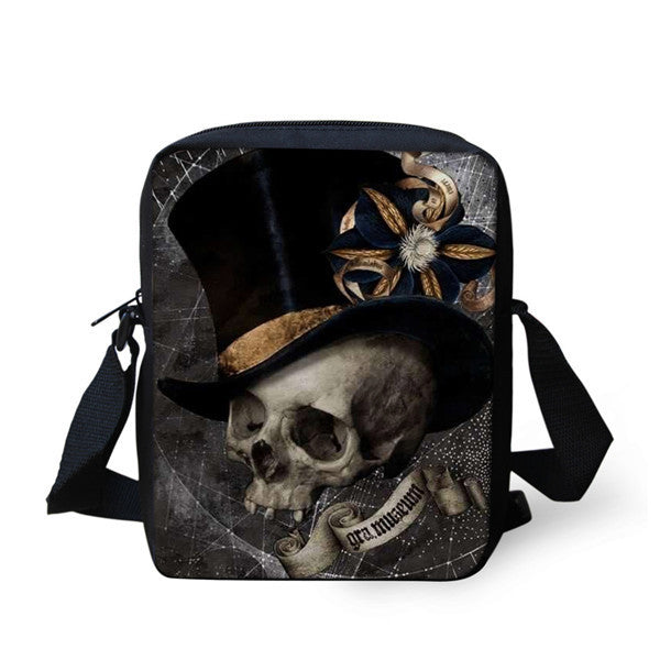 European and American Skull Children's Messenger Bag