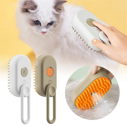 Cat Steam Brush Steamy Dog Brush 3 In 1 Electric Spray Cat Hair Brushes For Massage Pet Grooming Comb Hair Removal Combs Pet Products - RazzX