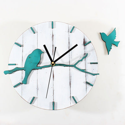 Wall Clock Living Room Wall Wall Clock Wall Watch Small Bird Clock Mute