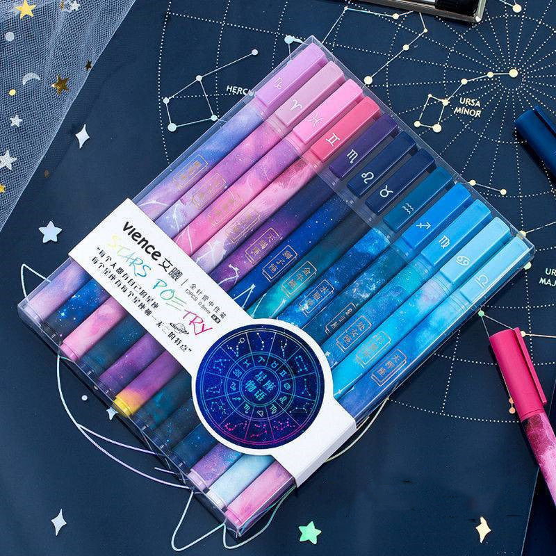 Zwölf Konstellation Stift Helle Sterne Stift Sternzeichen Kugelschreiber