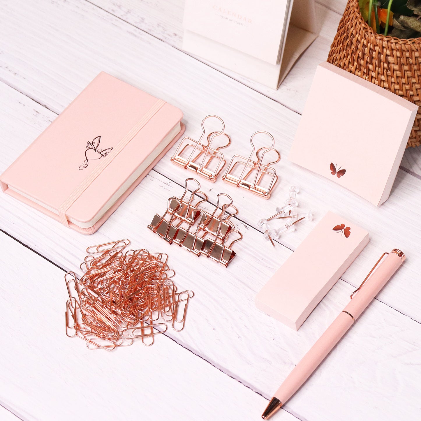 Rose Gold Stationery Set Gift Box Student Office Stationery