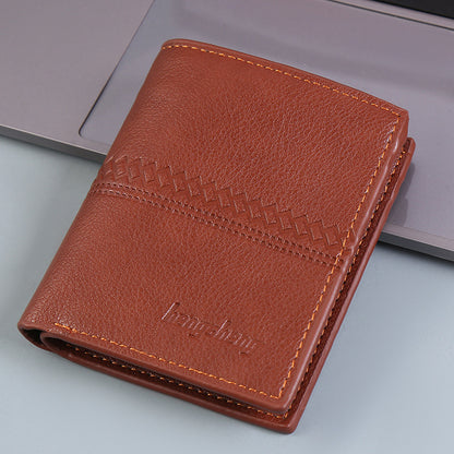 Wallet Men Short Leather Wallet Wallet Men