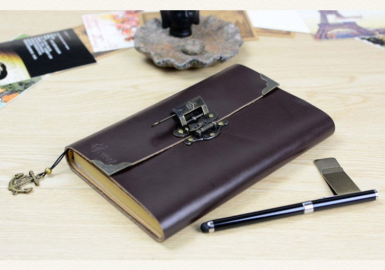 Retro leather notebook