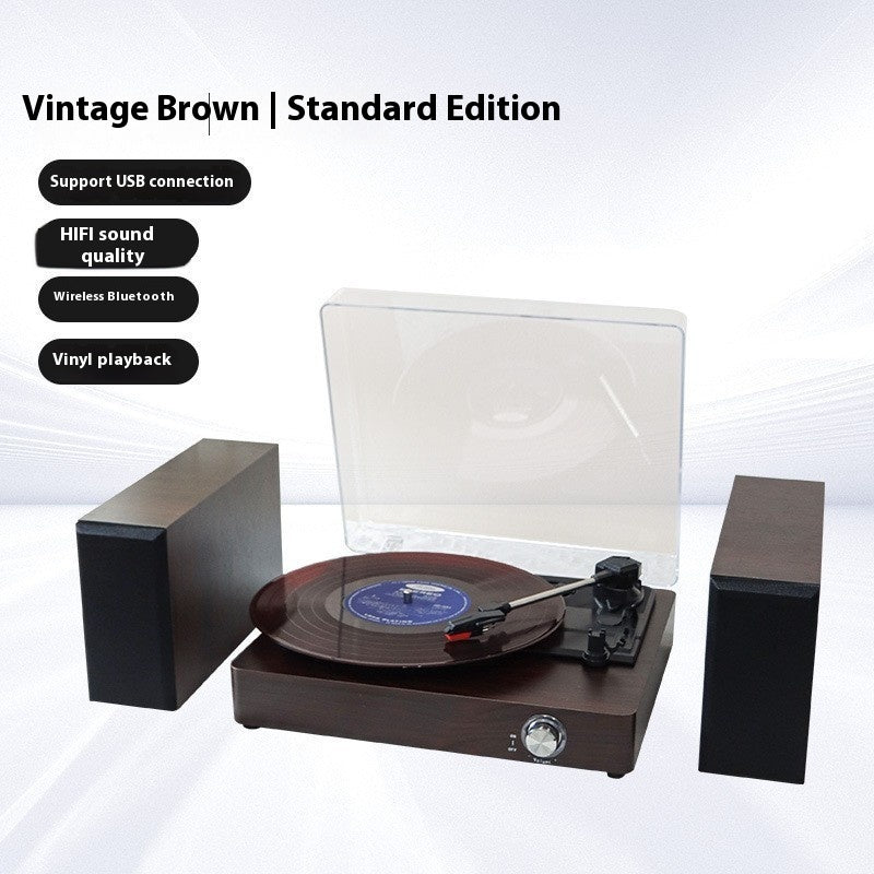 Vinyl Record Player Integrated Bluetooth Audio Retro Ornaments