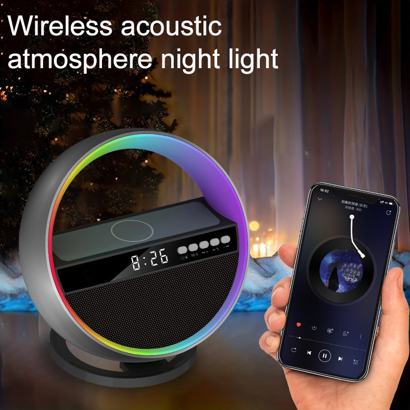 2024 New Multifunction RGB Night Light Wireless Charger Bluetooth Speaker Large G Ambience Light Home Decor - RazzX